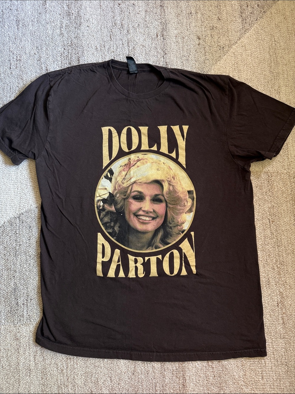 Gildan Softstyle Brown Crewneck Dolly Parton T-Shirt